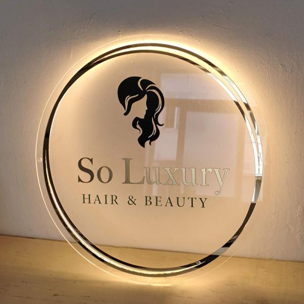 Custom Led 3D Letter Backlit Neon Round Neon Sign Acrylic Light Lash Studio Decoration