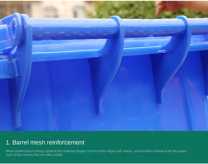 240l Sanitation Classification Large Thick Trailer Plastic 120l Pedal Trash Can Classification Outdoor Trash Can