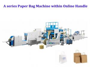 China Automatic Twisted Rope Handle Paper Bag Making Machine A400 Ounuo Machinery on sale