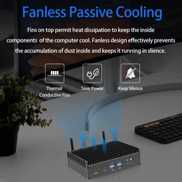 Dual Ethernet DDR4 Fanless Intel Mini PC I5 I7 I9 12th Generation