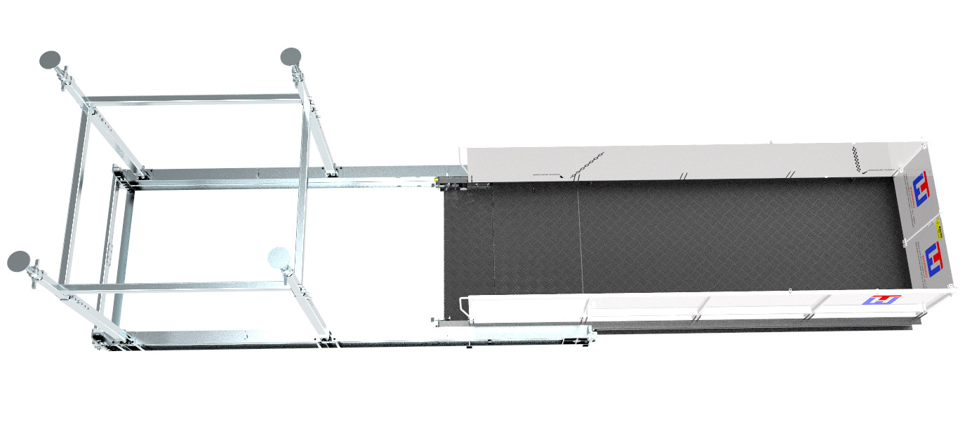 Buy cheap Fixed 3200mm Crane Loading Platform With Hot Dip Galvanization product