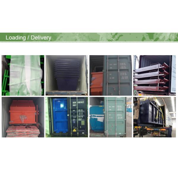 4 Yards Construction Waste Transport Skip Bin Heavy Metal Garbage Container