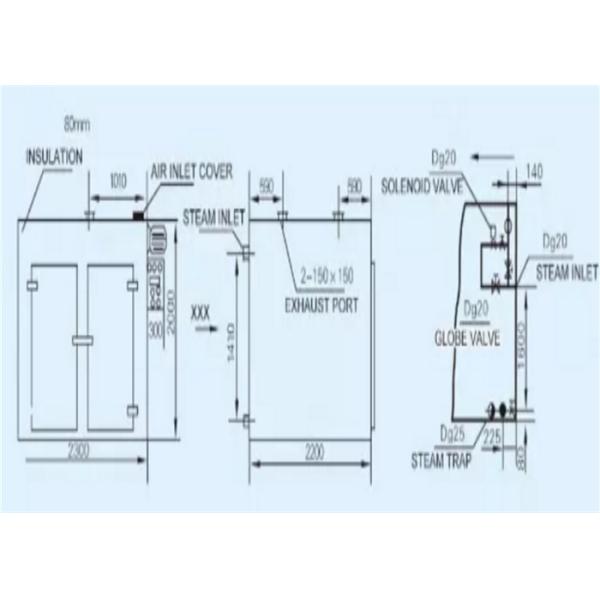 1.35kw 300kg Hot Air Drying Oven For Bottarga Dehydrator Fruit Drying
