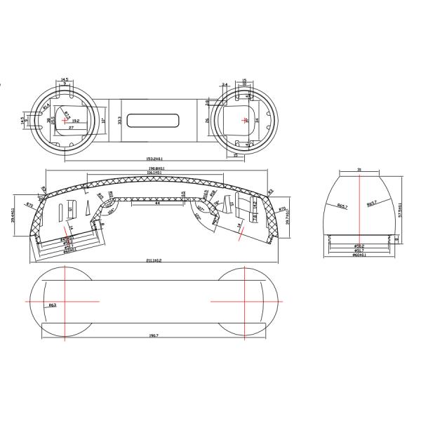 Anti Destructive Black Telephone Handset Microphone With PC / ABS Material