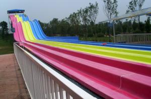 China Side-by-side Multi-lane Fiberglass Race Slide, Racing Waterslide, Custom Water Slides on sale