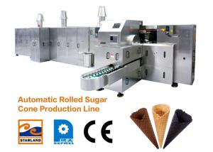 Buy cheap 380V Ice Cream Cone Baking Machine with Double Layered Panel Door product