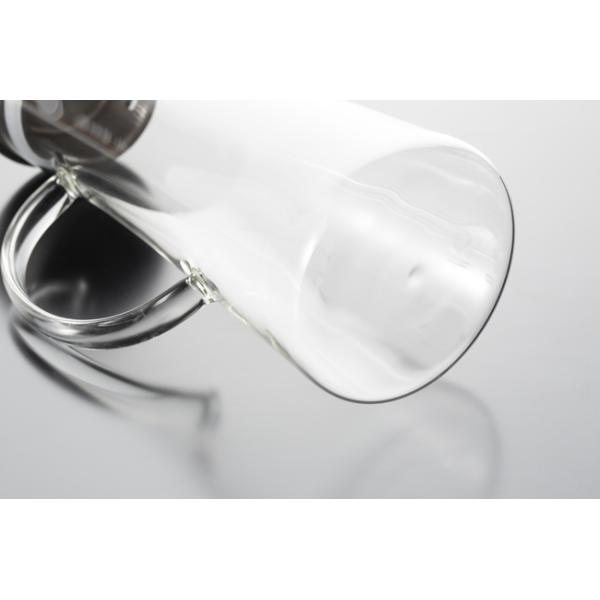 1350ml Glass Water Pitcher With Filter Transparent Heat Resistant Glass Carafe