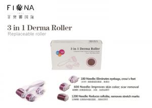 Buy cheap Titanium 3 in 1 changeable heads 180/600/1200 needle derma roller with micro needle roller product