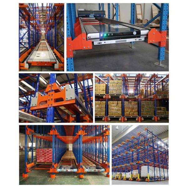 Forklift Operated Warehouse Shuttle Racking System Semi Automated Storage Solution