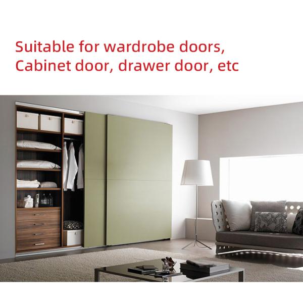 8.5cm*11cm Sliver Soft Close Sliding Wardrobe Door Rollers for Easy Installation