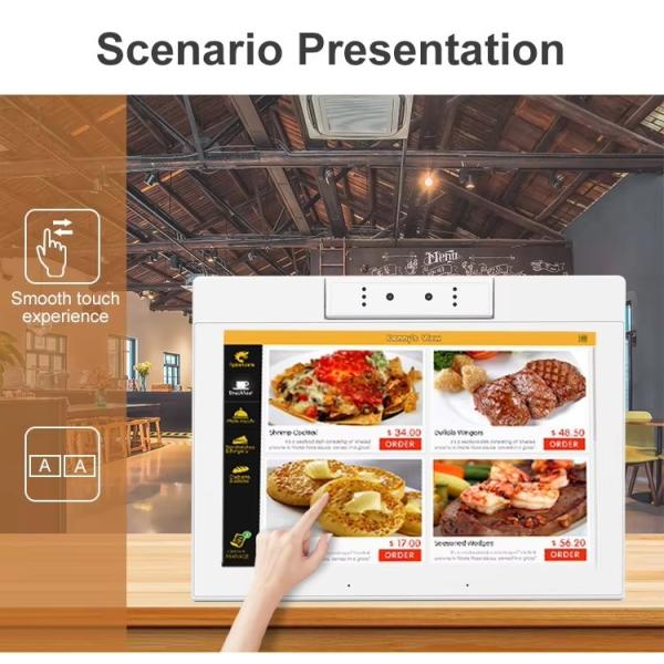 desktop 10.1inch L shape android tablet pc wifi NFC touch screen quad core smart office self-service kiosk business use
