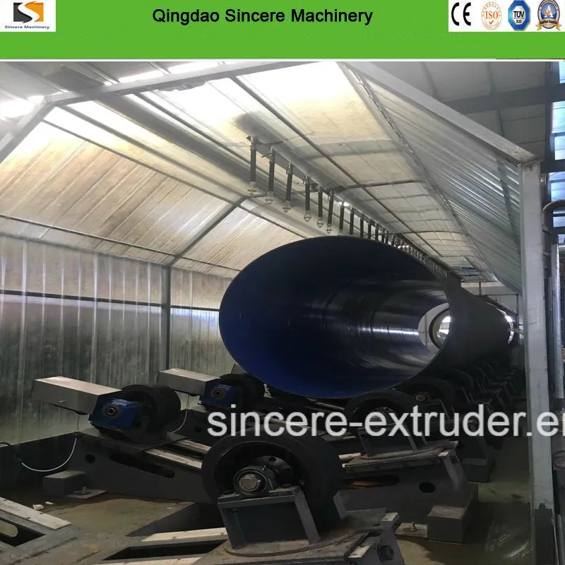 Three Layers Fbe 3PE Steel Pipe Oil Transport Pipe Plastic Coating Line