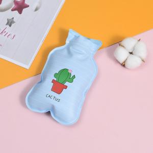 Buy cheap Mini cute explosion proof PVC warm hand bag water filled cartoon calico hot water bag for outdoor warmth product