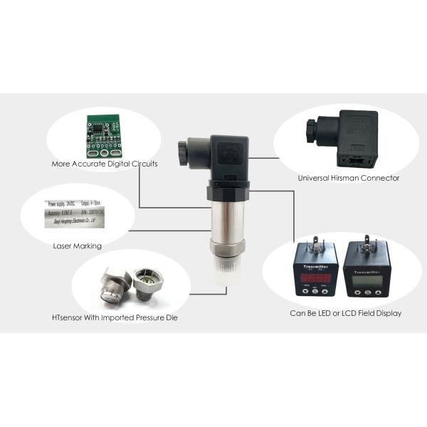 BPHT24-IX High Precision Flush Pressure Transmitter Sensor Stainless Steel Level Sensor Transducer
