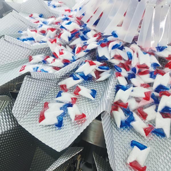 Automatic Dishwasher Detergent Tablets Vertical Cartoning Machine Box Packing Machine