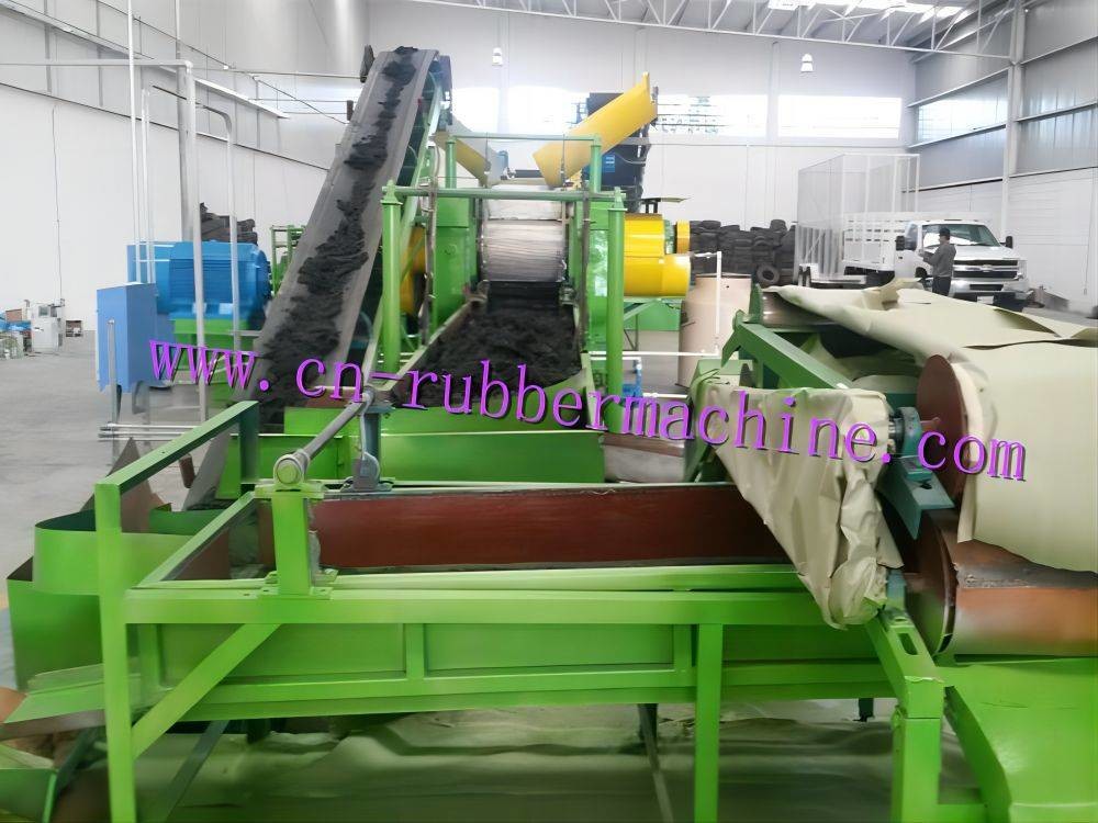 Quality Rubber Cracker Mill / Waste Tire Recycling Machine for sale