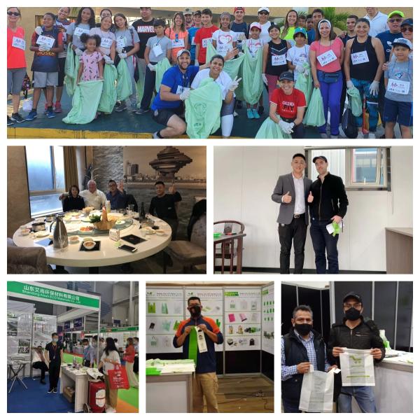 Customized Green Biodegradable Bags Compostable Liner bags for Cookie