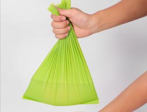 China Compostable Biodegradable Disposable Bags , 80X90CM Large Green Garbage Bags on sale