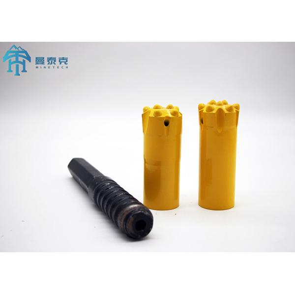 45mm R32 Thread Button Bit with 2 Flushing Holes for Drilling Soft and Loose-Medium Rock