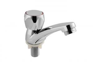 Buy cheap Contemporary Unique Kitchen Single Handle Sink Faucets Chrome Plated Sanitary Ware product