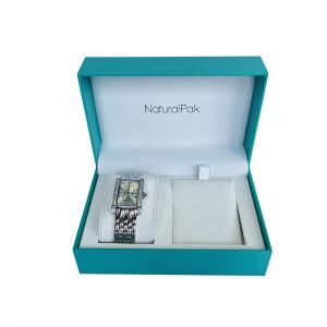 Multi Function Turquoise Wrist Watch Packaging Boxes For Couple