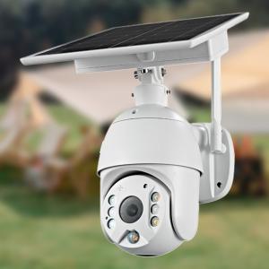 Buy cheap 4G Solar Powered Motion Detector Camera Wireless Outdoor 2K 4MP PTZ APP Control product