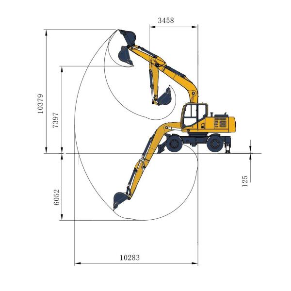CUMMINS Engine Wheel Excavator H9215 Acceptable OEM/ODM