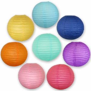 Buy cheap Colorful Chinese Paper Lamp Paper Lantern Decorations 6 Inch / 8 Inch product