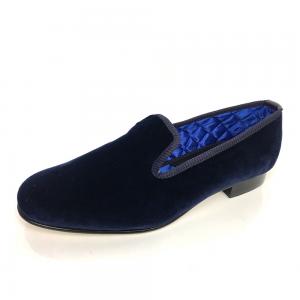 Buy cheap Embroidered Pattern Dress Shoes , Sheepskin Suede Velvet Dress Slippers product
