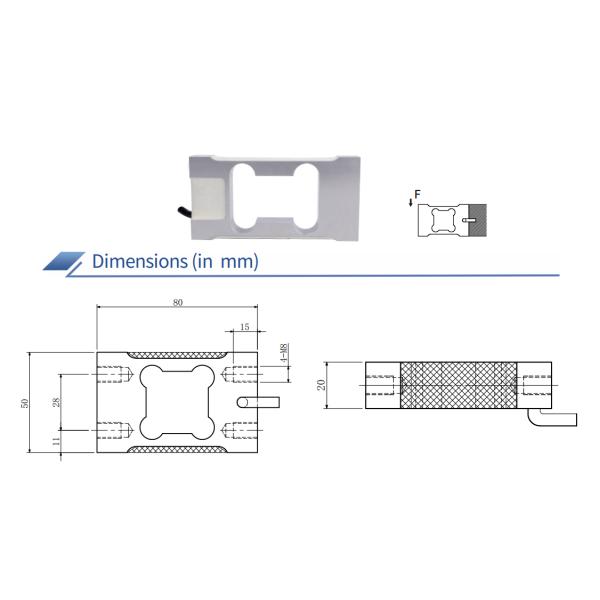Aluminum Alloy Single Point Load Cell 3-200kg Range Electronic Scale Sensor