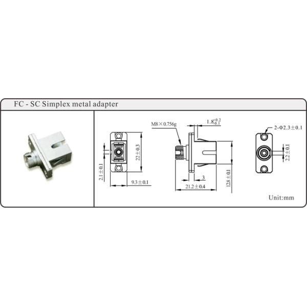 E2000 MU MPO MTRJ To SC Adapter Fiber Hybrid SC To LC Adapter Single Mode