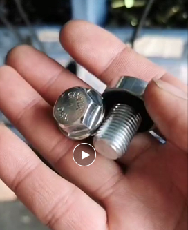 Steel Lengthen Hexagon Plug M12 X 1.75 White