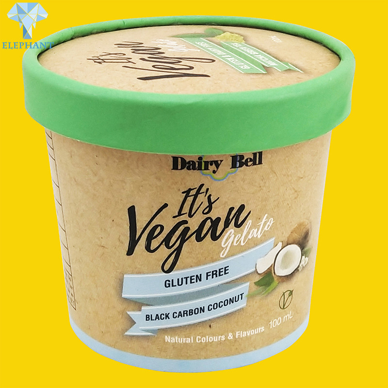 Buy cheap Disposable Greaseproof Paper Ice Cream Paper Cup CMYK Printing product