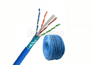 Buy cheap 4 Pairs CCA Network Lan Cable , Indoor Cat 6 FTP Cable 305m Pull/Box product