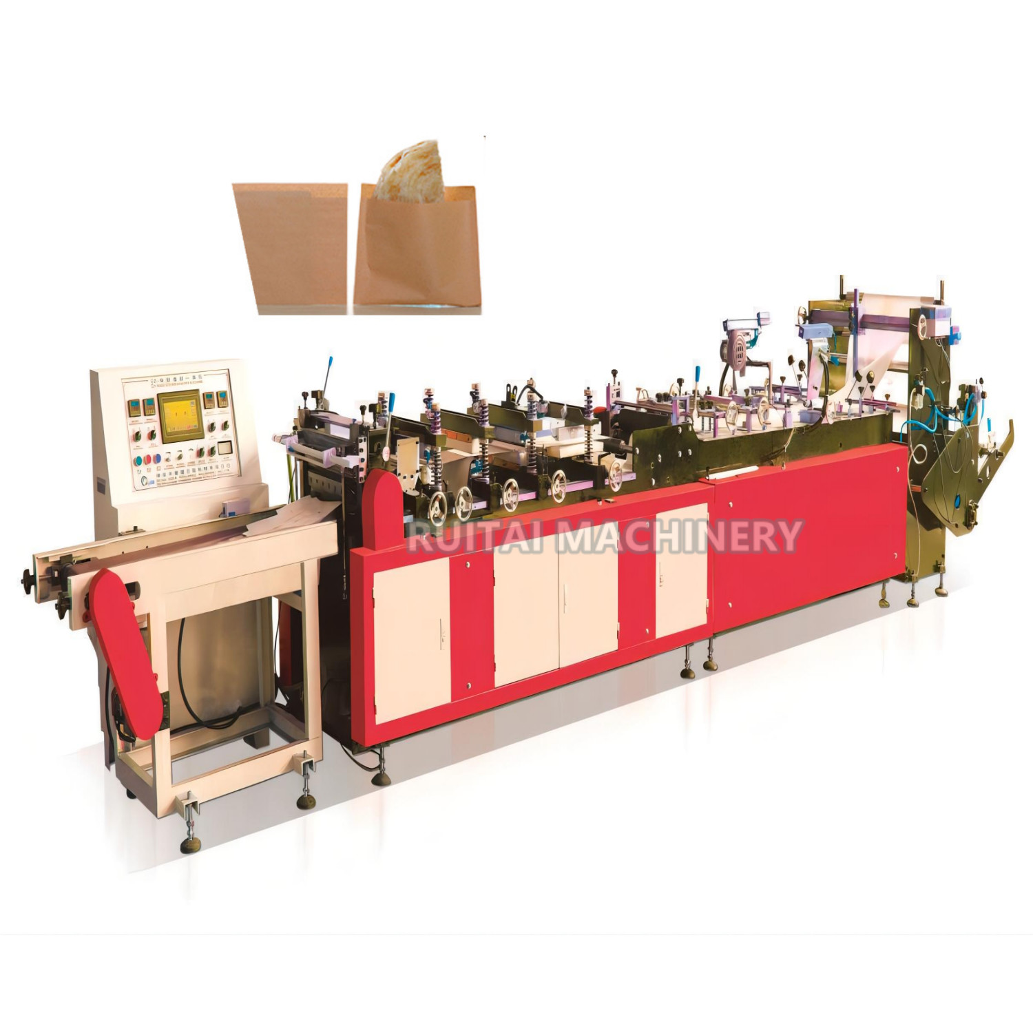 China high speed reliable automatic paper bag making machine on sale