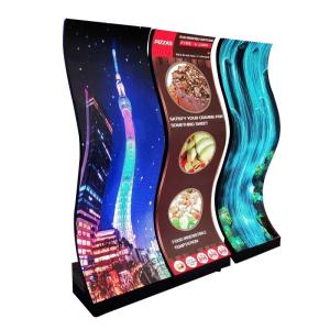 China Curved P3.07mm Flexible Led Video Display Arbitrarily Shaped on sale
