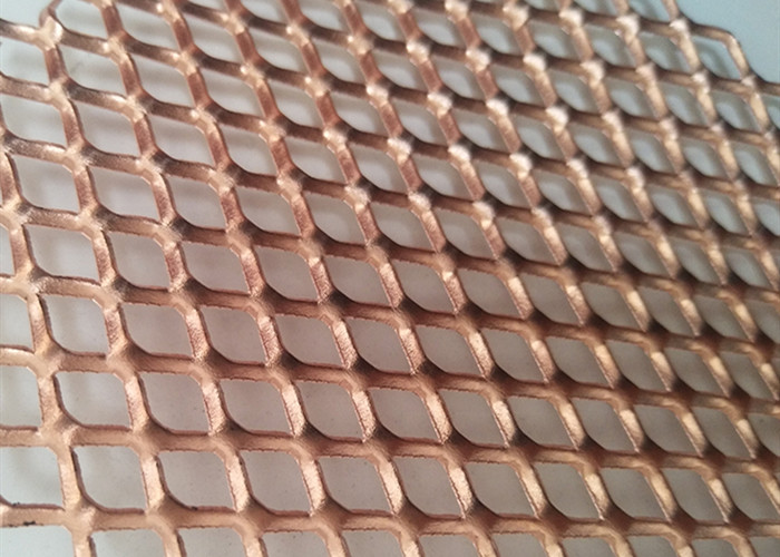 Buy cheap 0.05mm 6m Red Copper Expanded Metal Sheet 100 Mesh product