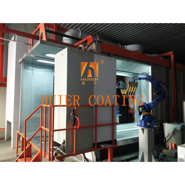 Customized Energy Saving Automated Powder Coating Production Line For Chain / Mesh Belt Conveyor System