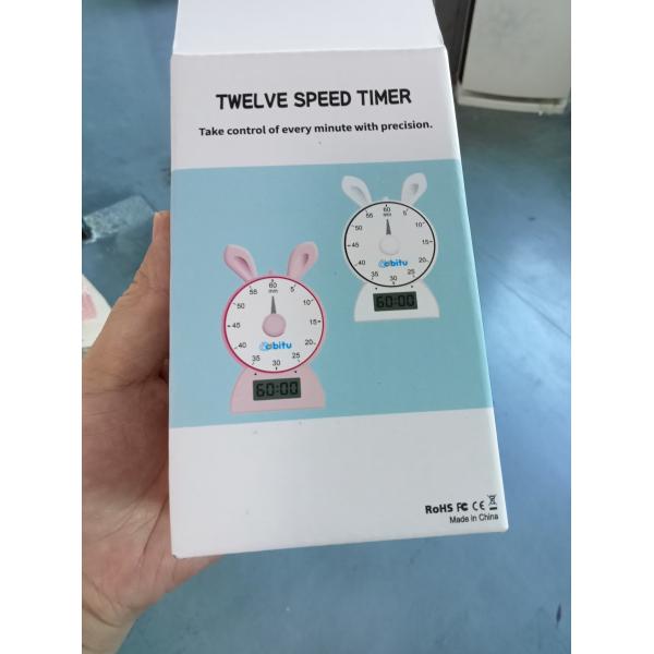 ABS 12speed rabbit digital count down timer for kids