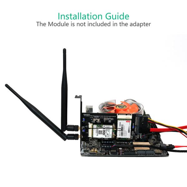 Mini PCI-E/ mSATA SSD to PCI-E and SATA 2.5 Adapter with SIM Card Slot for WiFi/ 3G/4G/LTE/ Msata SSD