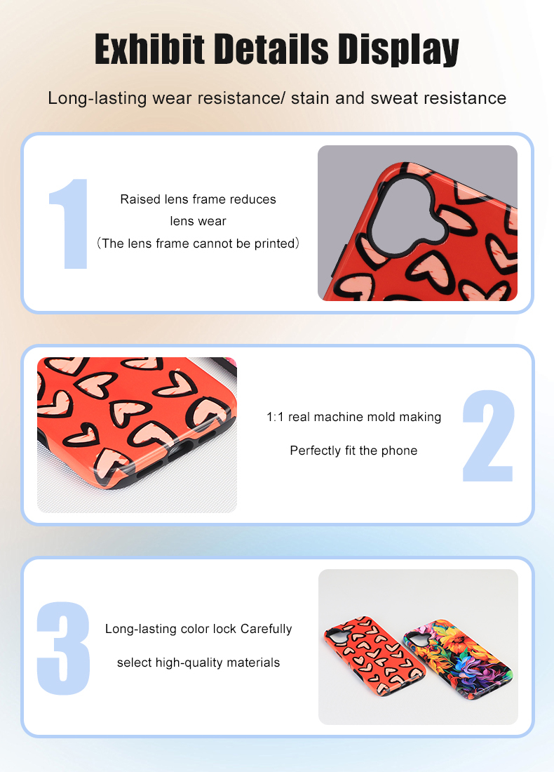 3D Sublimation Blank Cell Phone Case TPU Heat Transfer Printing Phone Cover