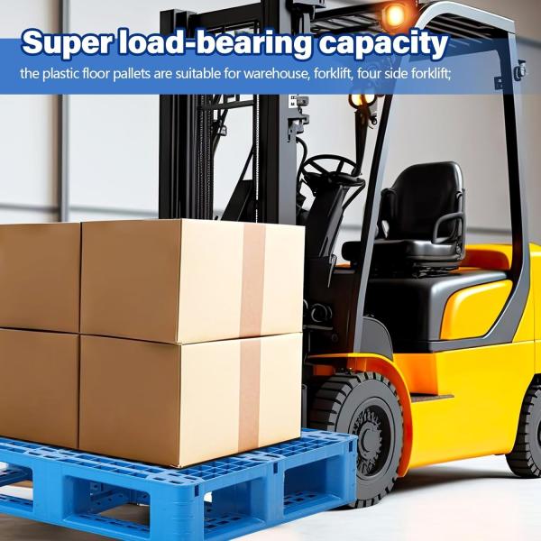 Polyethylene Pallet Breathable Grid Lightweight Storage Pad For Wet Basement Floor Storage Outside Supermarket Garage