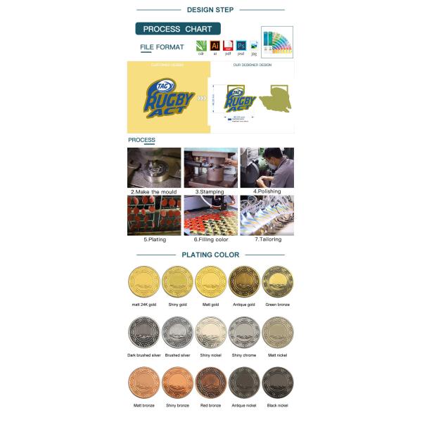 Custom Medallion Medal Metal Gold Triathlon Finisher Marathon Large Running Sports Medals