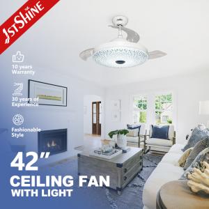 Buy cheap 42” Retractable Ceiling Fan with Light and DC Motor product