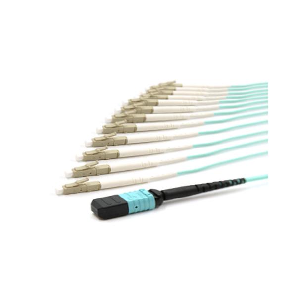 MPO-LC 12C OM4 Fiber Optic Bundle Fan Out Assemblies For Next Generation Transsimission