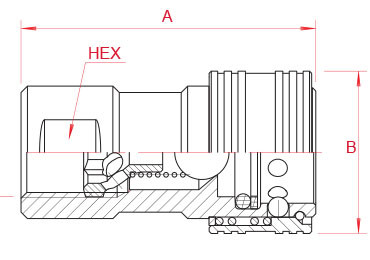 0.5'' Female Hydraulic Quick Connect Couplings