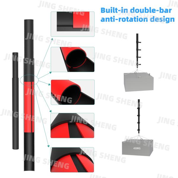 50ft Anti-Spin Carbon Fiber Telescopic Window Cleaning Pole For high-rise window cleaning, solar panels