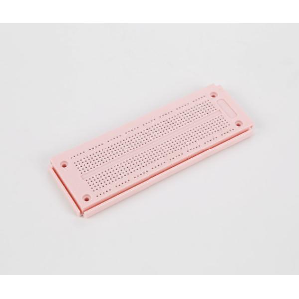 ABS Material Pink Breadboard 550 Point Round Hole Bread Boards With Slide