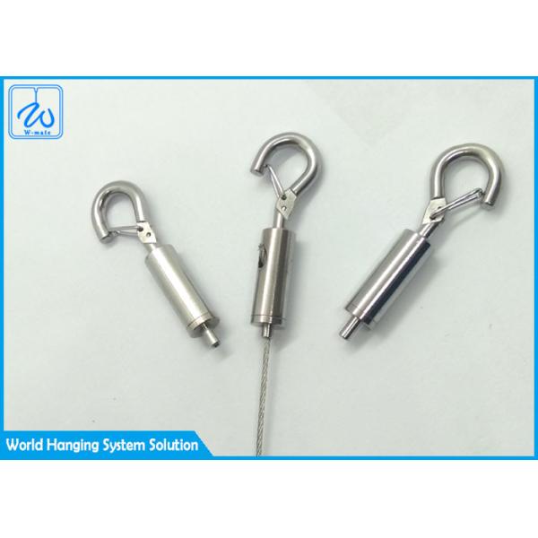 1/16 Steel Cable Clamps Hooks For Led Panel Light Suspension