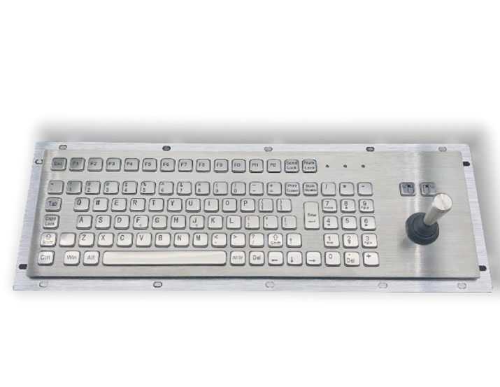 Stainless steel IP65 waterproof dustproof Industrial Keyboard With Control Stick